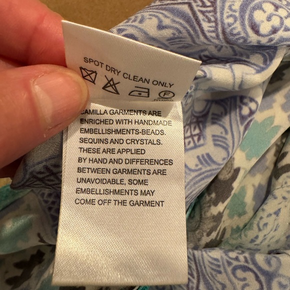 Camilla Wide Leg Sultans Gate Silk Pants - Size Small - Picture 11 of 14